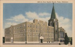 First Baptist Church Tulsa, OK Postcard Postcard Postcard