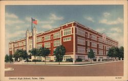 Central High School Tulsa, OK Postcard Postcard Postcard