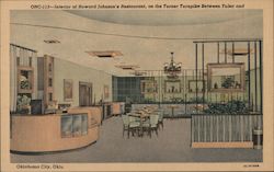 Interior of Howard Johnson's Restaurant Postcard