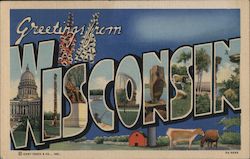 Greetings From Wisconsin Postcard