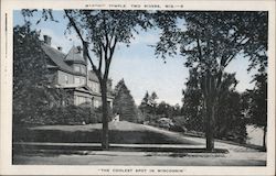 Masonic Temple Two Rivers, WI Postcard Postcard Postcard