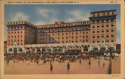 Hotel Nassau on the Boardwalk Long Beach, NY Postcard Postcard Postcard