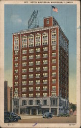 Hotel Waukegan Postcard