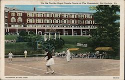 On the Terriko Royal Tennis Courts at The Homestead Postcard