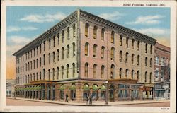 Hotel Frances Kokomo, IN Postcard Postcard Postcard