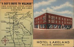 Hotel Lakeland Willmar, MN Postcard Postcard Postcard