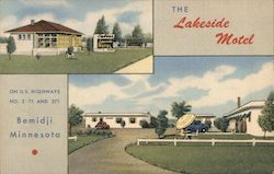 Lakeside Motel Bemidji, MN Postcard Postcard Postcard