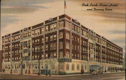 Oak Park Arms Hotel and Dining Room Illinois Postcard Postcard Postcard