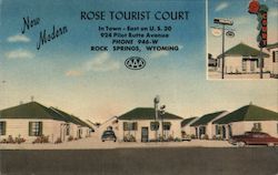 Rose Tourist Court Postcard