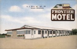 Frontier Motel Miami, OK Postcard Postcard Postcard