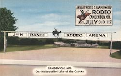 J H Ranch Rodeo Arena Postcard