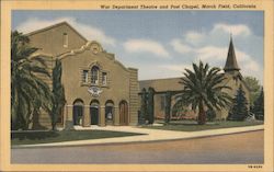 War Department Theatre and Post Chapel Postcard