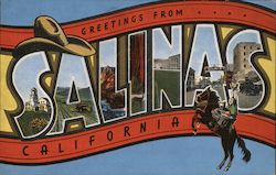 Greetings from Salinas California Postcard Postcard Postcard