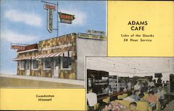 Adams Cafe Postcard