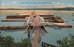 Boat Dock at Lake of the Ozarks, Missouri Lake Ozark, MO Postcard Postcard Postcard