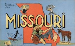Greetings from Missouri Postcard Postcard 