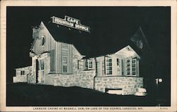 Lakeside Casino at Bagnell Dam, on Lake of the Ozarks Postcard