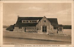 Lakeside Casino at Bagnell Dam, on Lake of the Ozarks Postcard