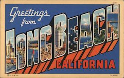 Greetings from Long Beach, California Postcard Postcard Postcard