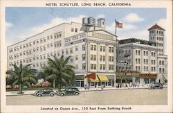 Hotel Schuyler Long Beach, CA Postcard Postcard Postcard