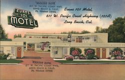 Evans 101 Motel Postcard