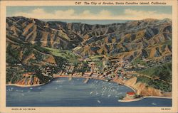 Santa Catalina Island Avalon, CA Postcard Postcard Postcard