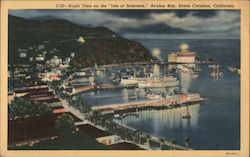 Night time on the Isle of Romance, Avalon Bay Postcard