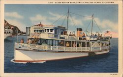 Glass Bottom Boat Santa Catalina Island, CA Postcard Postcard Postcard