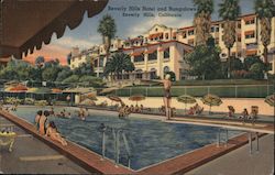 Beverly Hills Hotel and Bungalows California Postcard Postcard Postcard