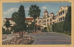The Famous Beverly Hills Hotel and Bungalows Postcard