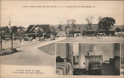 Carl's Hotel Cabins Harrisburg, PA Postcard Postcard Postcard