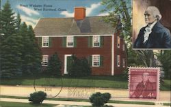 Noah Webster Home Postcard