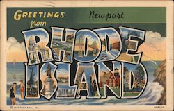 Greetings from Newport Rhode Island Postcard