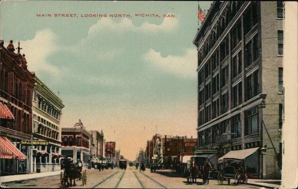 Main Street Looking North Wichita Kansas