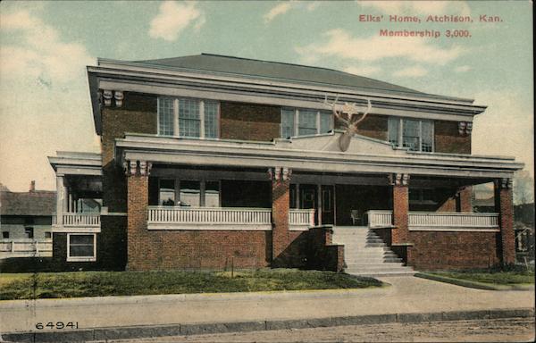 Elks' Home, Membership 3,000 Atchison Kansas