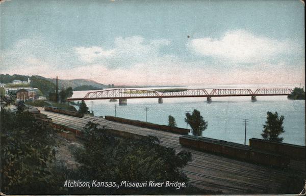 Missouri River Bridge Atchison Kansas