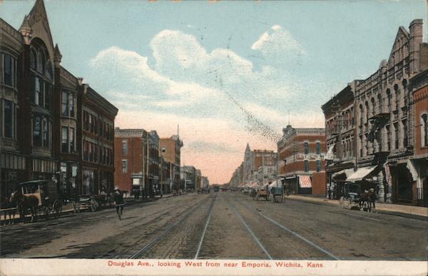 Douglas Ave., Looking West from near Emporia Wichita Kansas