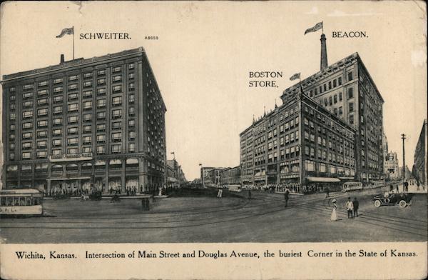 Intersection of Main Street and Douglas Avenue Wichita Kansas