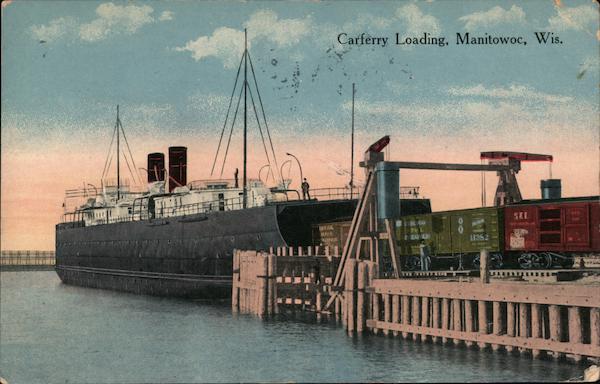 Carferry Loading Manitowoc Wisconsin
