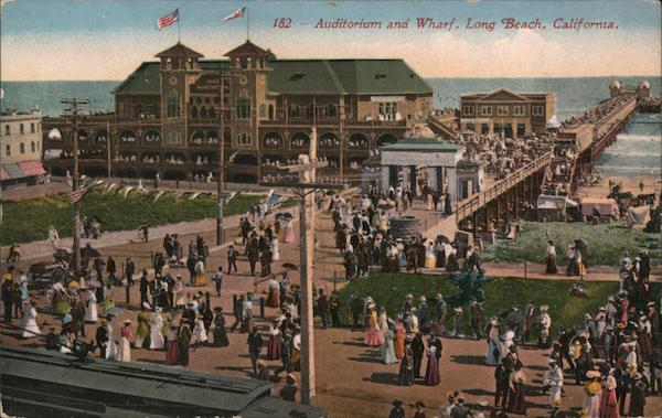Auditorium and Wharf Long Beach California