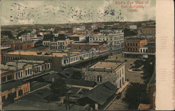 Bird's Eye View of City San Antonio Texas