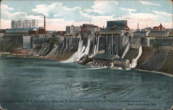 Niagre Falls, NY - The hydraulic Power and Manufacturing Company's Plant and Pittsburg Reduction Company Plant