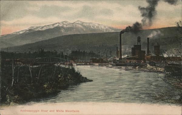Androscoggin River and White Mountain Auburn New Hampshire