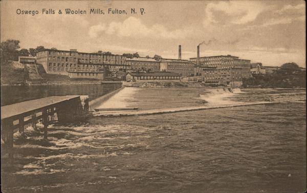 Oswego Falls & Woolen Mills Fulton New York