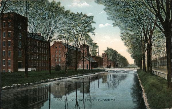 Canal Hill and Bates Mills Lewiston Maine