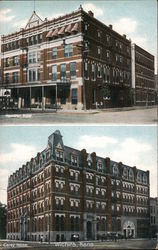 Hamilton Hotel and Carey House Postcard