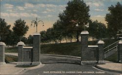 Main Entrance to Jackson park Postcard