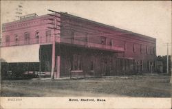 Hotel, Stafford, Kans. Postcard