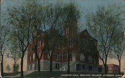Midland College, Atchison Hall Postcard