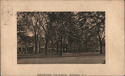 Residences, The Circle Buffalo, NY Postcard Postcard Postcard